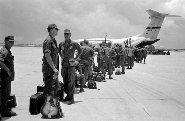 Troops Leae South Vietnam