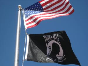 American-and-POWMIA-flags